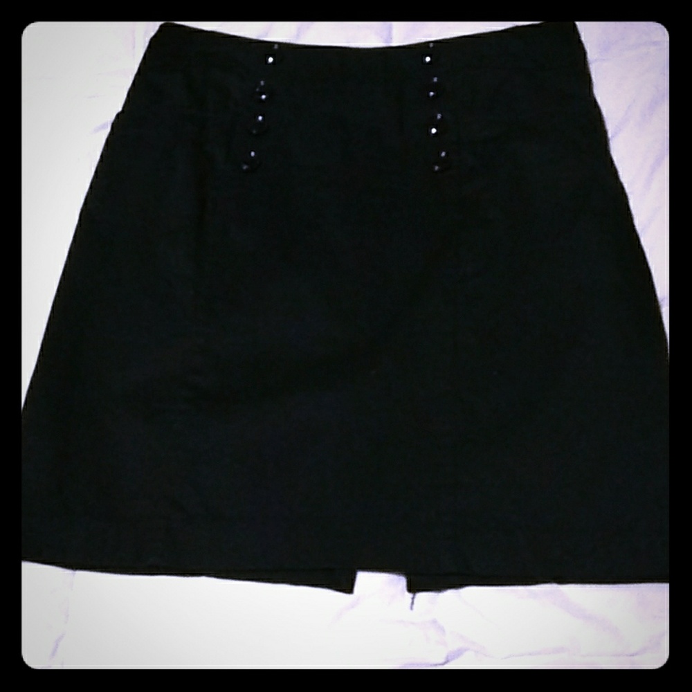 Sailor style button accented H&M pencil skirt sz 8